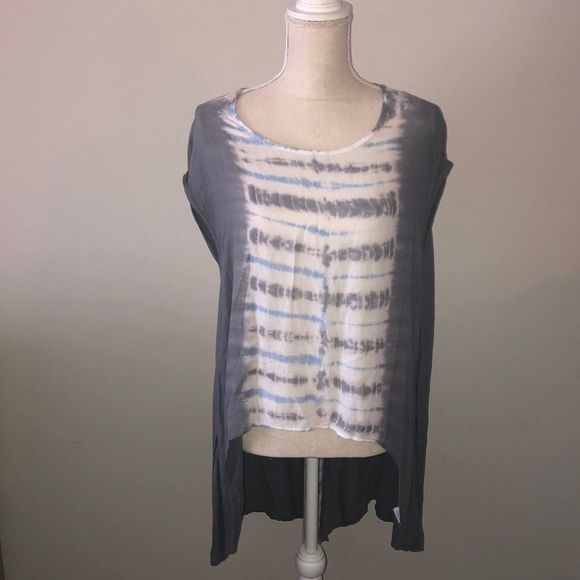 Young Fabulous & Broke Tops - YFB tie dye hi low rayon top